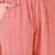 Women's rani pink & beige paisley printed kurta with trousers & dupatta