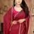 Pink color siroski stone work rimzhim patta saree with  blouse