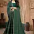 Green color siroski stone work rimzhim patta saree with  blouse