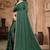 Green color siroski stone work rimzhim patta saree with  blouse