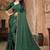 Green color siroski stone work rimzhim patta saree with  blouse