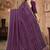 Purple color siroski stone work rimzhim patta saree with  blouse