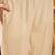 Women's cream & brown floral printed kurta with palazzo