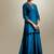 Blue plain chanderi sharara