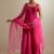 Hot pink plain chanderi sharara