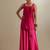 Hot pink plain chanderi sharara