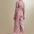 Light-pink plain silk jumpsuit