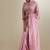 Pink plain chanderi saree