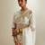 White embroidered chanderi saree