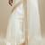 White embroidered chanderi saree