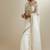 White embroidered chanderi saree