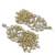 Aarnaa kundan pearl & white beads chandbali earrings wear jewellery for women