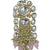 Aarnaa kundan pearl & pink beads chandbali earrings jewellery for women