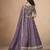Lavender Designer Sequin Embroidered Organza Lehenga Choli with Dupatta     Party Wear / Wedding Wear