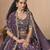Lavender Designer Sequin Embroidered Organza Lehenga Choli with Dupatta     Party Wear / Wedding Wear