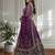 Purple Designer Sequin Embroidered Net Lehenga Choli with Dupatta     Party Wear / Wedding Wear