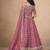 Pink Designer Sequin Embroidered Organza Lehenga Choli with Dupatta     Party Wear / Wedding Wear