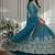 Teal Designer Sequin Embroidered Net Lehenga Choli with Dupatta     Party Wear / Wedding Wear