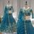 Teal Designer Sequin Embroidered Net Lehenga Choli with Dupatta     Party Wear / Wedding Wear