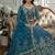 Teal Designer Sequin Embroidered Net Lehenga Choli with Dupatta     Party Wear / Wedding Wear