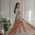 RUST Designer Sequin Embroidered Net Lehenga Choli with Dupatta     Party Wear / Wedding Wear