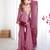 Women's Pink Silk Party Wear Sharara Suit Set with Embroidery Work 