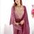 Women's Pink Silk Party Wear Sharara Suit Set with Embroidery Work 