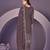 Mauve heavy georgette embroidered semi stitched suit with khatli work