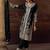 Black heavy chinon free size stitched salwar suit with sequence embroidery work