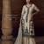 Beige heavy chinon free size stitched salwar suit with sequence embroidery work