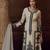 Beige heavy chinon free size stitched salwar suit with sequence embroidery work