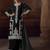 Black heavy chinon free size stitched salwar suit with sequence embroidery work