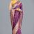 Purple color banarasi silk wedding collection saree