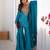 Women's Sky blue Silk Party Wear Sharara Suit Set with Embroidery Work 
