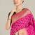 Rani pink color banarasi silk wedding collection saree