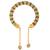 gold plated brass colourful cz free size kada bangle fashion stylish
