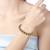 gold plated brass colourful cz free size kada bangle fashion stylish