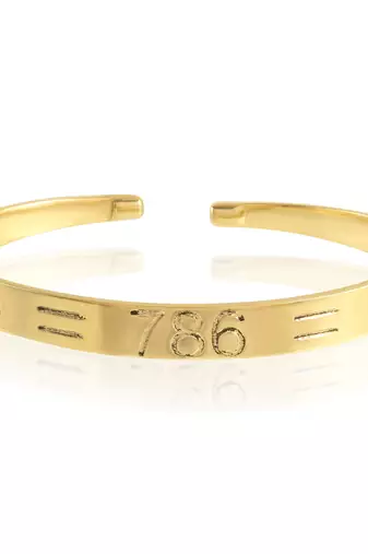 dzine trendz brass silver plated designer kada