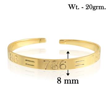 dzine trendz brass silver plated designer kada 3