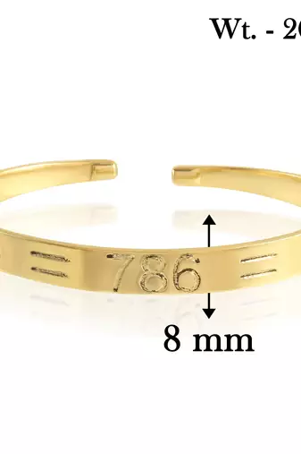 dzine trendz brass silver plated designer kada
