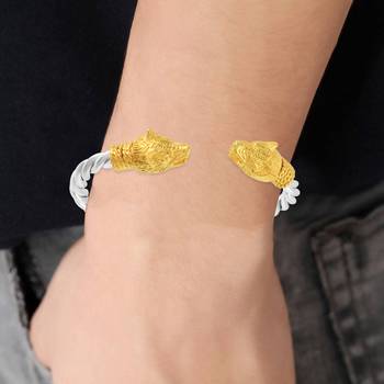 brass silverplated golden head free size fashion kada bangle for men and women 5