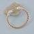 brass rose gold plated silver head kada bangle bracelet for men and women
