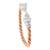brass rose gold plated silver head kada bangle bracelet for men and women