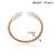brass rose gold plated silver head kada bangle bracelet for men and women