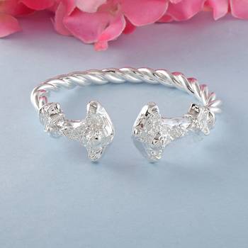 brass anti tarnish silverplated satan skull head kada for men and women 2