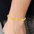 Brass goldplated free size bangle kada cuff bracelet for men and women
