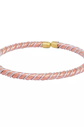mix metal ashtdhatu health benificial bangle bracelet free size adjustable kada