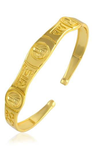 brass micron gold plated sai baba bangle bracelet kada