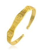 brass micron gold plated sai baba bangle bracelet kada