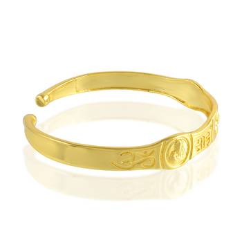 brass micron gold plated sai baba bangle bracelet kada 3